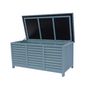Voir la diapositive 2 : Habitat et Jardin Coffre de jardin en bois  Macao  - 130 x 64 x 60 cm - Bleu ciel