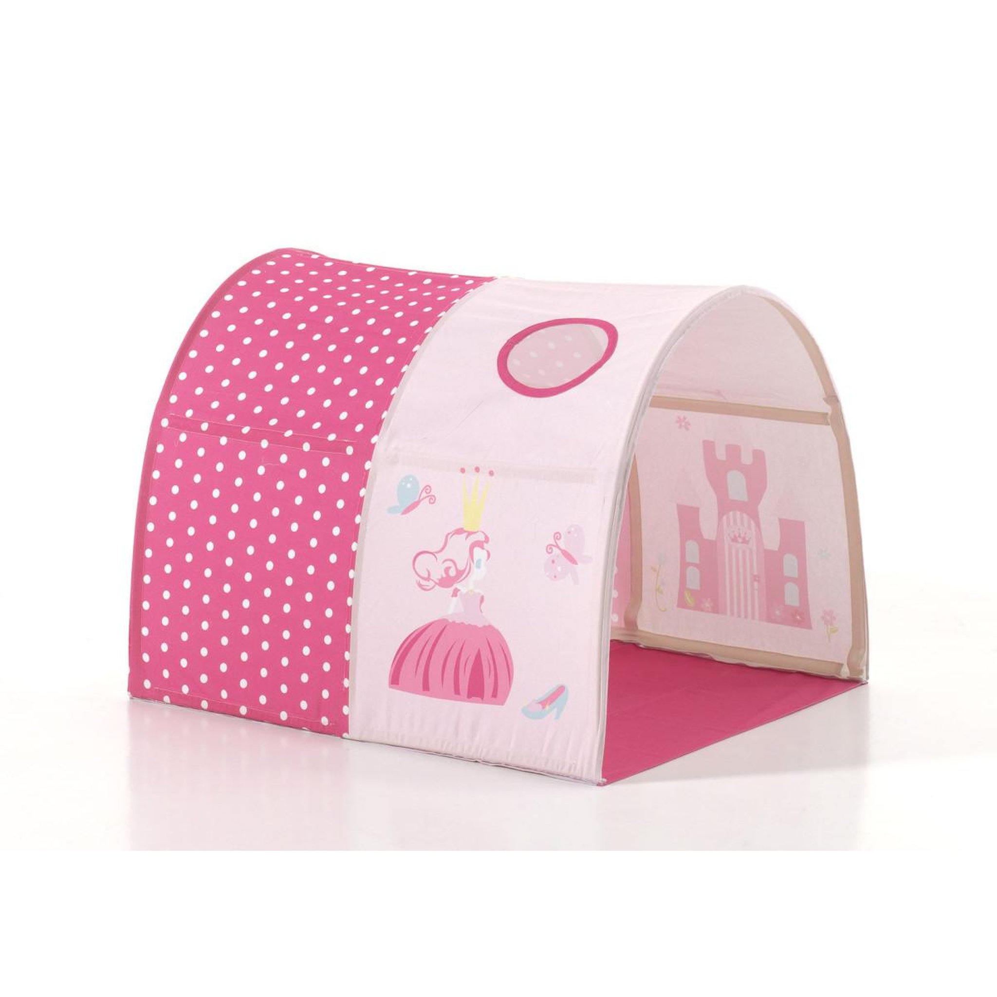 Voir la diapositive 5 : Paris Prix Lit enfant toboggan, tente & tunnel  scott princesse  90x200cm blanc