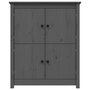 Voir la diapositive 5 : VIDAXL Buffet Gris 83x41,5x100 cm Bois massif de pin