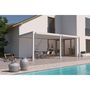Voir la diapositive 1 : Pergola Bioclimatique adossée 3x6 m - Aluminium - Blanc -  VS OmBREA®