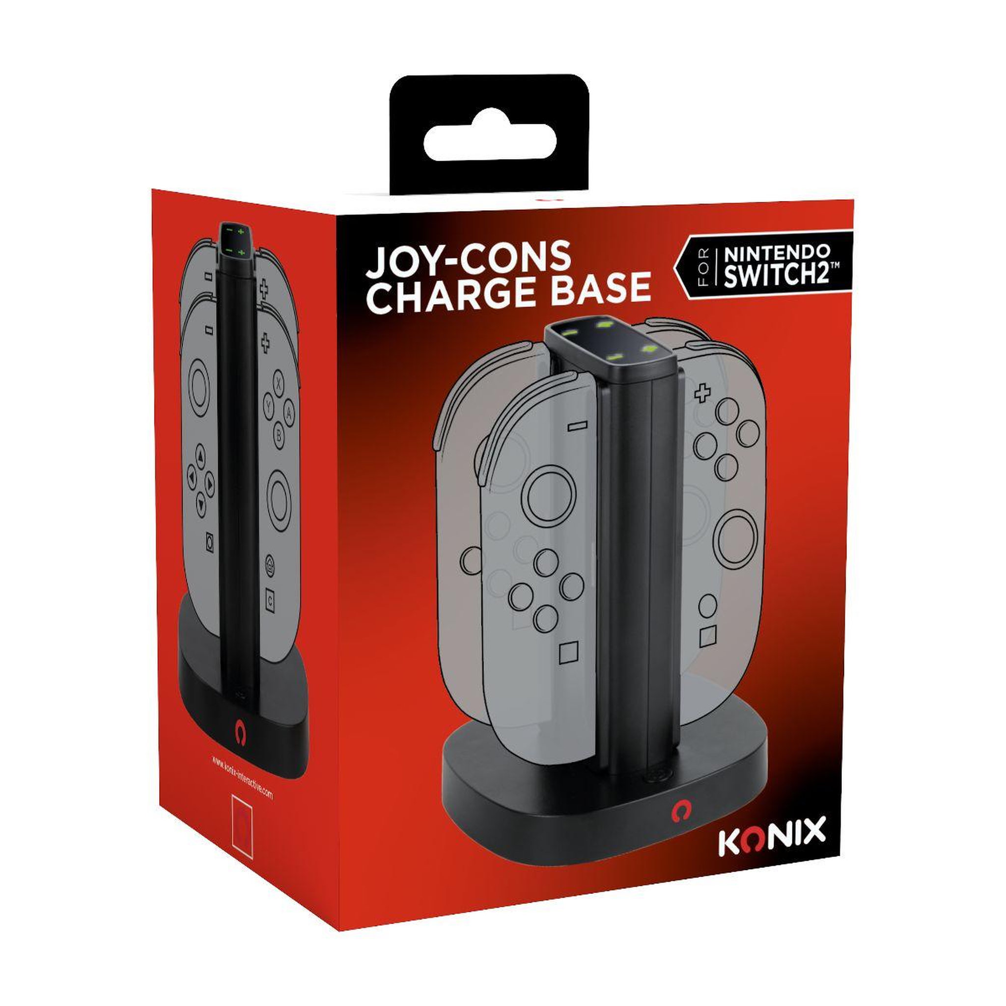 Voir la diapositive 5 : Konix Chargeur switch 2 joycon charger x4