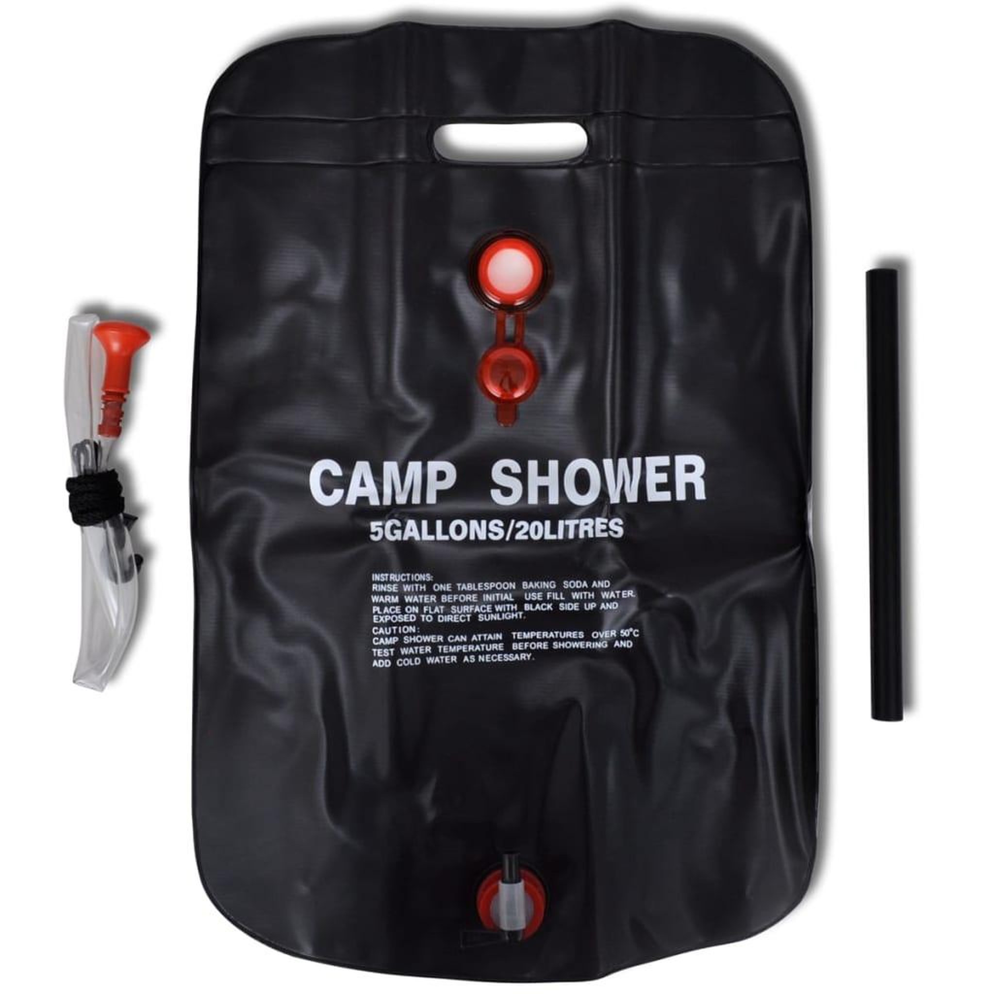 Voir la diapositive 2 : VIDAXL Douche solaire de camping et voyage 20 L 2 pcs