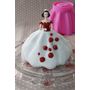 Voir la diapositive 2 : Moule gâteau silicone robe de Princesse