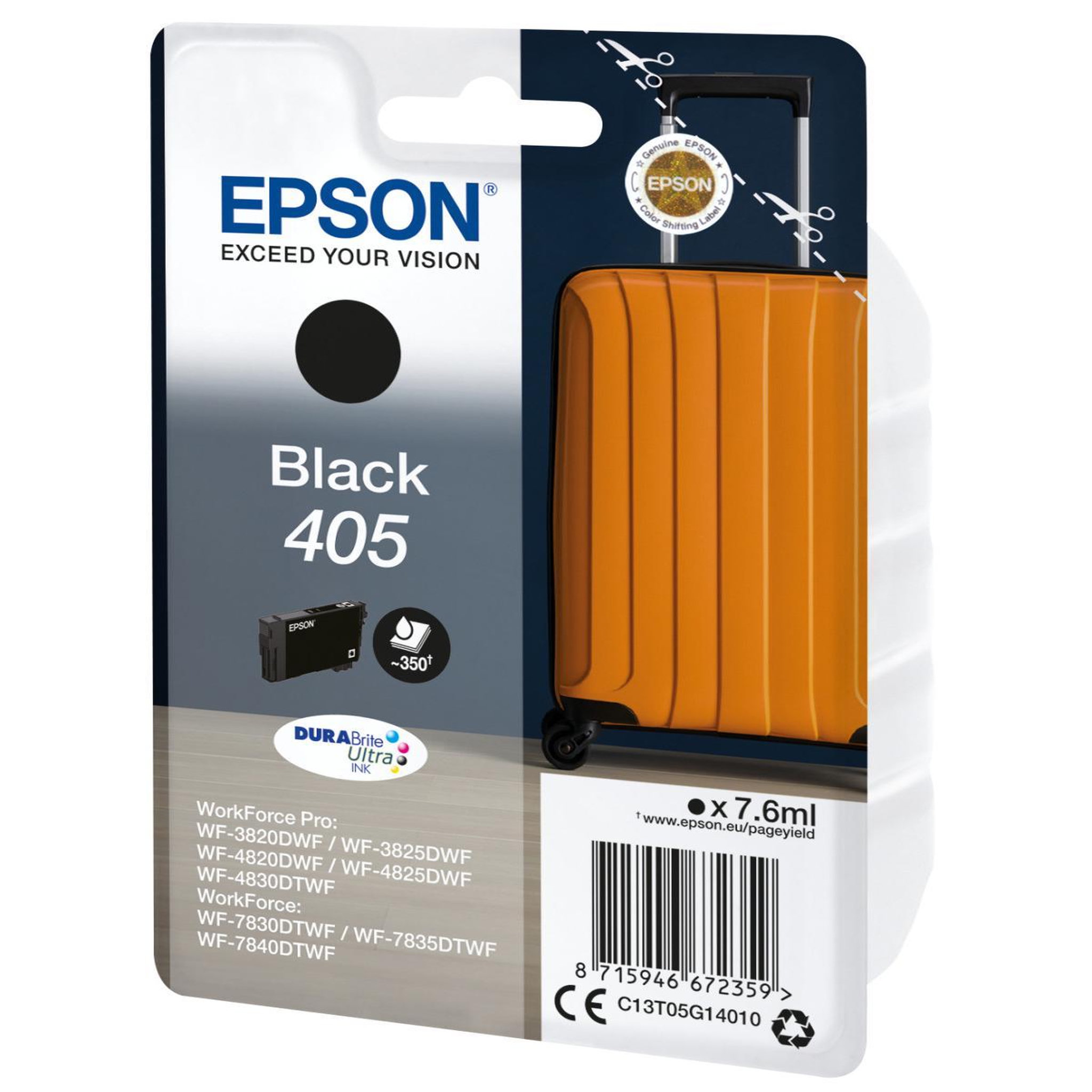 Voir la diapositive 3 : Epson Epson Ink 405 Black Schwarz (C13T05G14010)