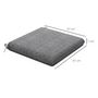 Voir la diapositive 3 : OUTSUNNY Lot de 4 coussins galettes de chaises fauteuils de jardin dim. 47 x 47 cm ép. 7 cm tissu déperlant gris