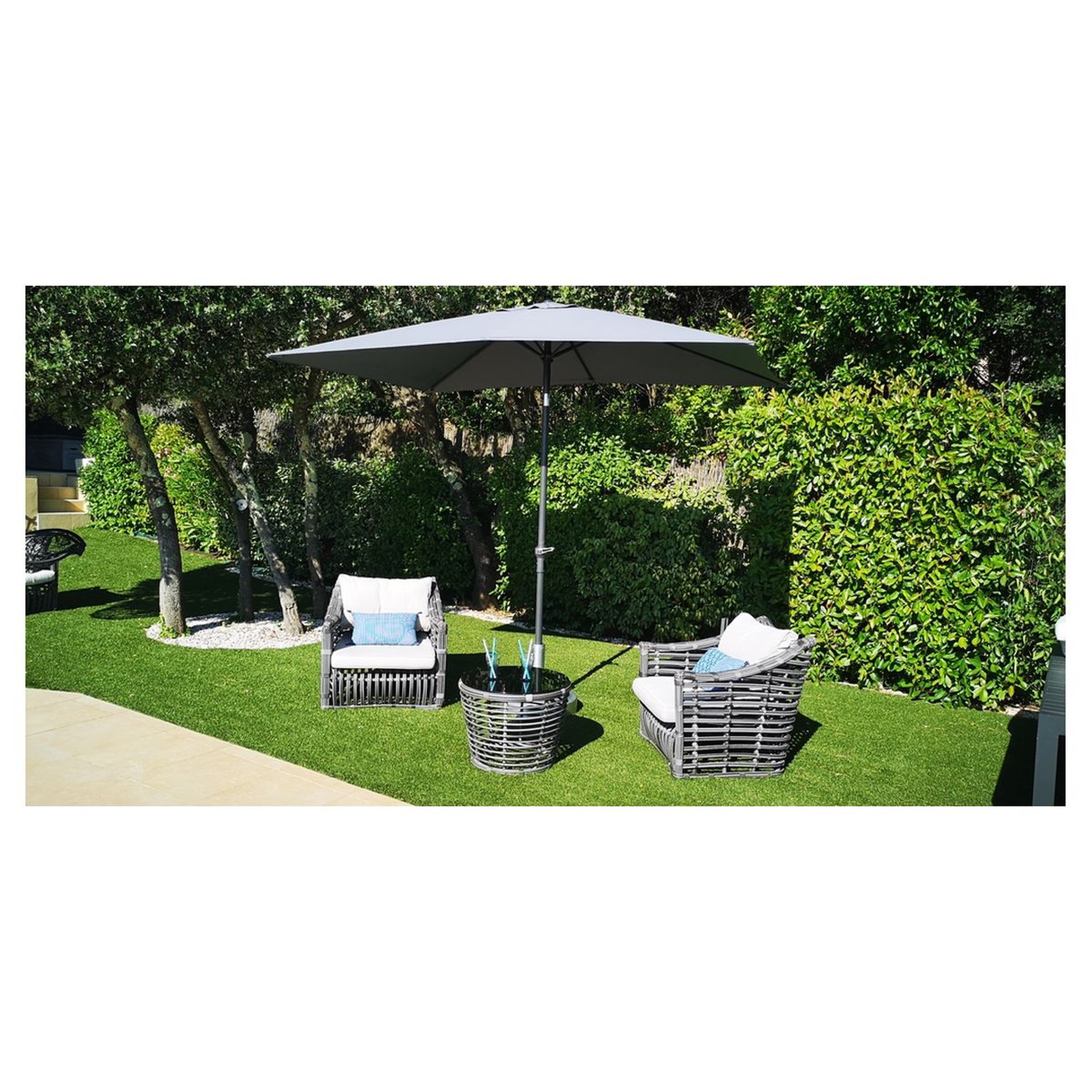 Voir la diapositive 3 : Givex Parasol droit - Gris - TILT
