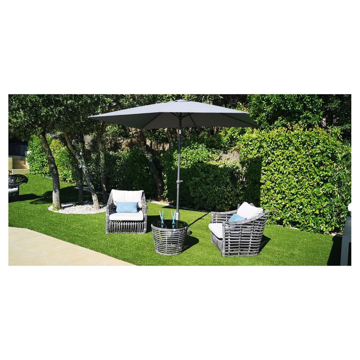 Givex Parasol droit - Gris - TILT