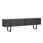 Habitat et Jardin Meuble TV en bois  Onera  - 180 x 30 x 50 cm - Anthracite / Noir