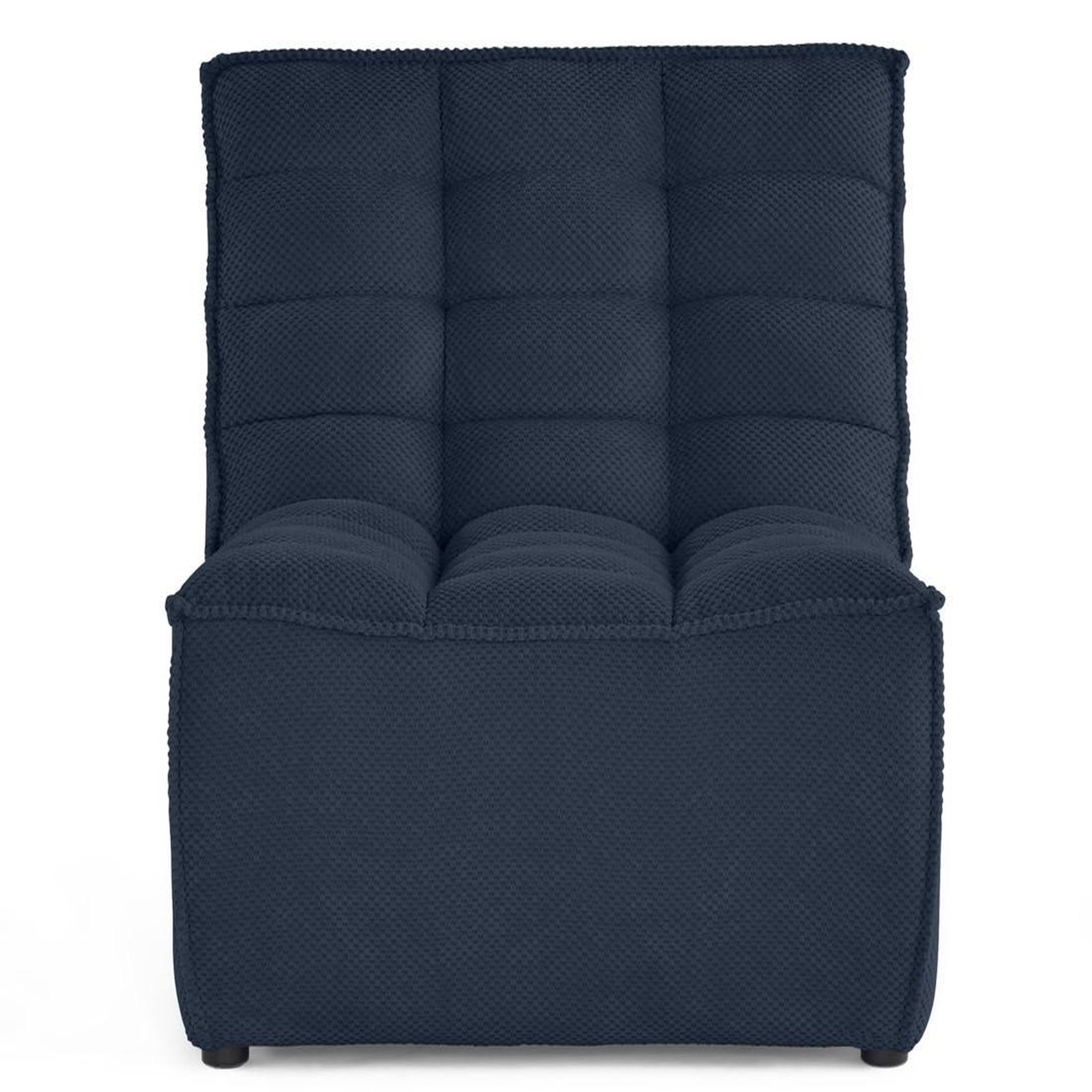 Voir la diapositive 1 : BEST MOBILIER Ellie - fauteuil en velours texturé