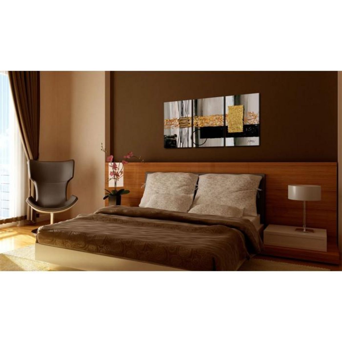 Paris Prix Tableau Peint à la Main  Animation  60x120cm