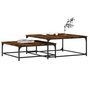 Voir la diapositive 3 : VIDAXL Tables basses gigognes 2 pcs chene fume bois d'ingenierie