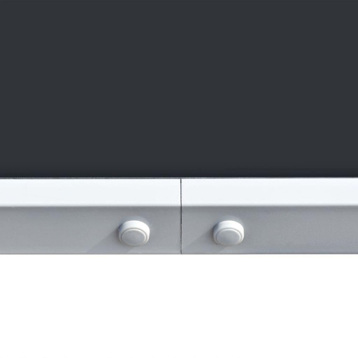 VIDAXL Table de jardin 150x90x74 cm Noir Acier