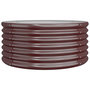 Voir la diapositive 2 : VIDAXL Jardiniere de jardin Acier enduit de poudre 80x80x36 cm Marron