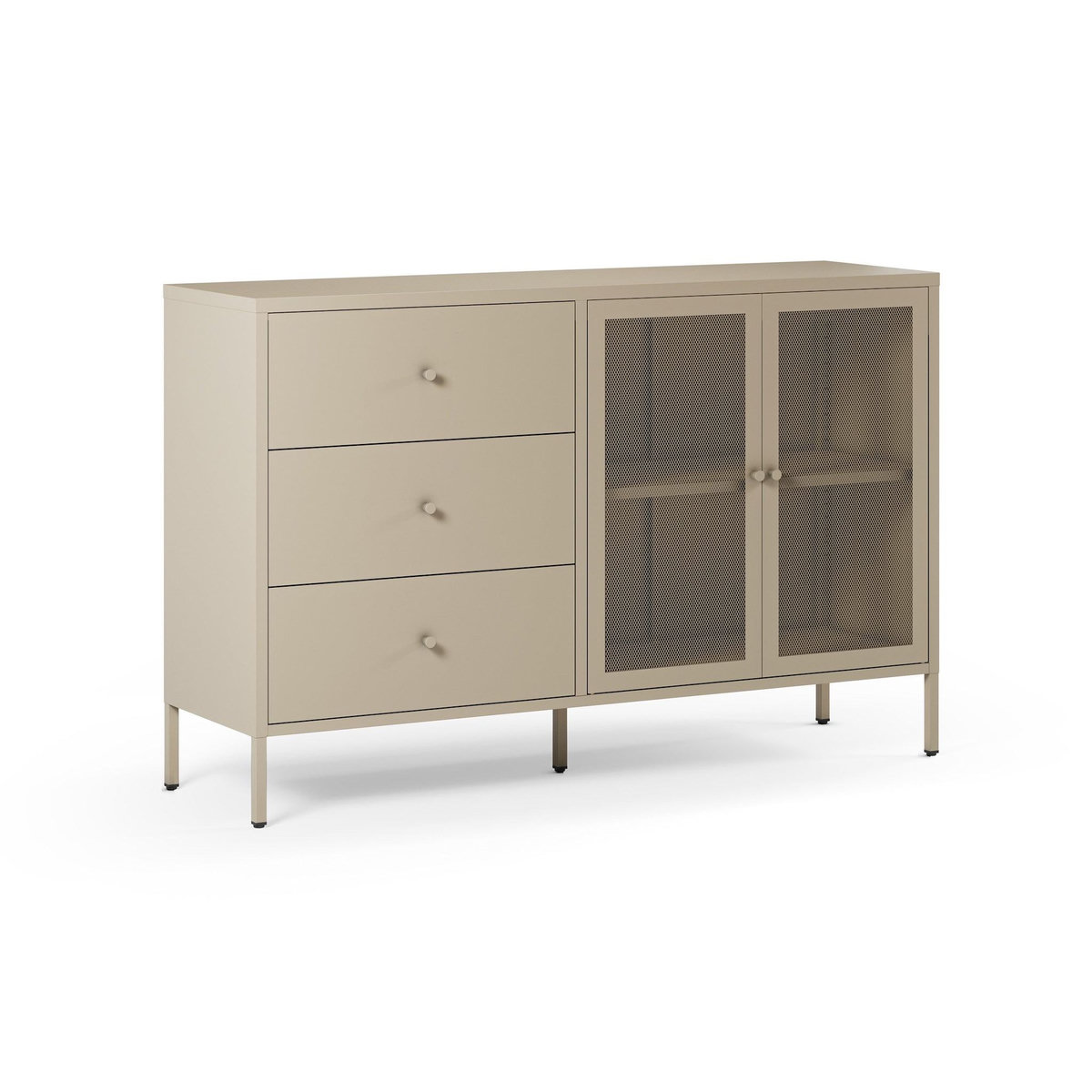Rendez vous déco Buffet en metal beige-Latem