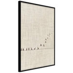 Paris Prix Affiche Murale Encadrée  Learning to Fly. Coloris disponibles : Jaune, Noir