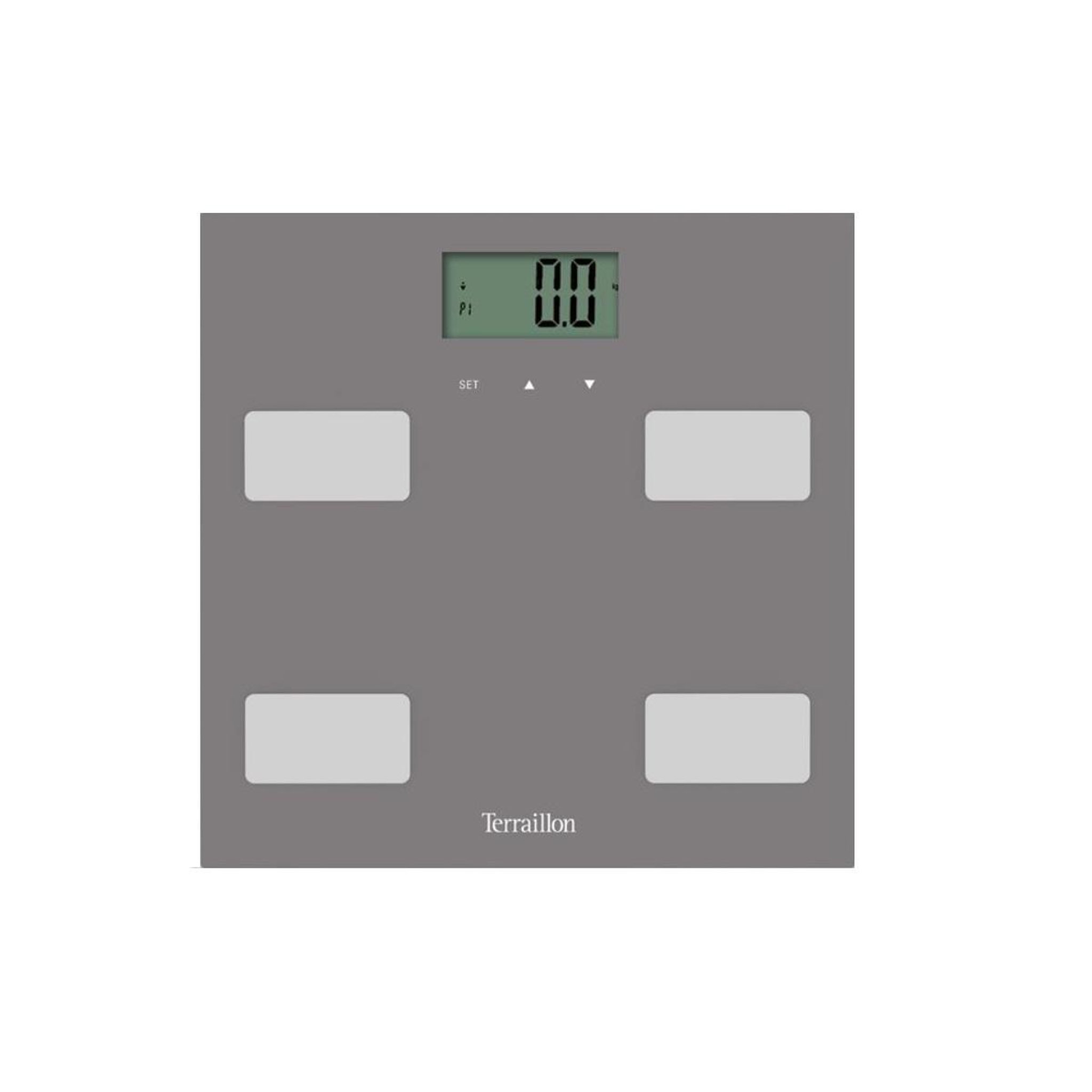 Terraillon Impédancemètre 160kg/100g gris - controlfit