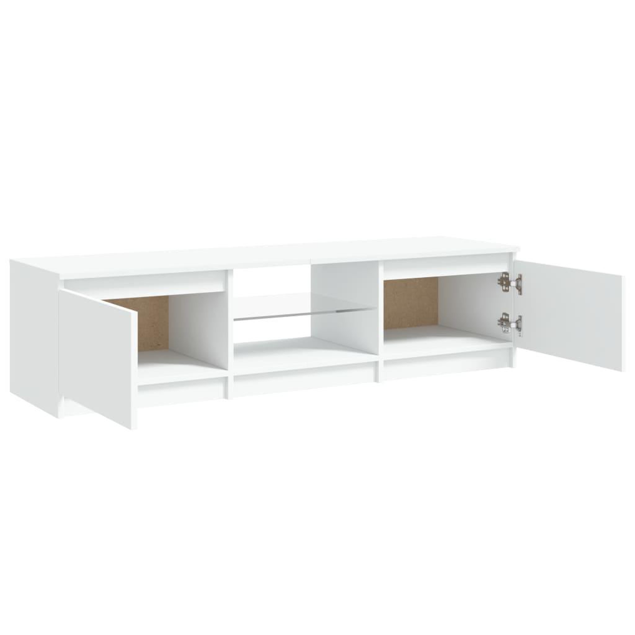 Voir la diapositive 4 : VIDAXL Meuble TV avec lumieres LED blanc 140x40x35,5 cm