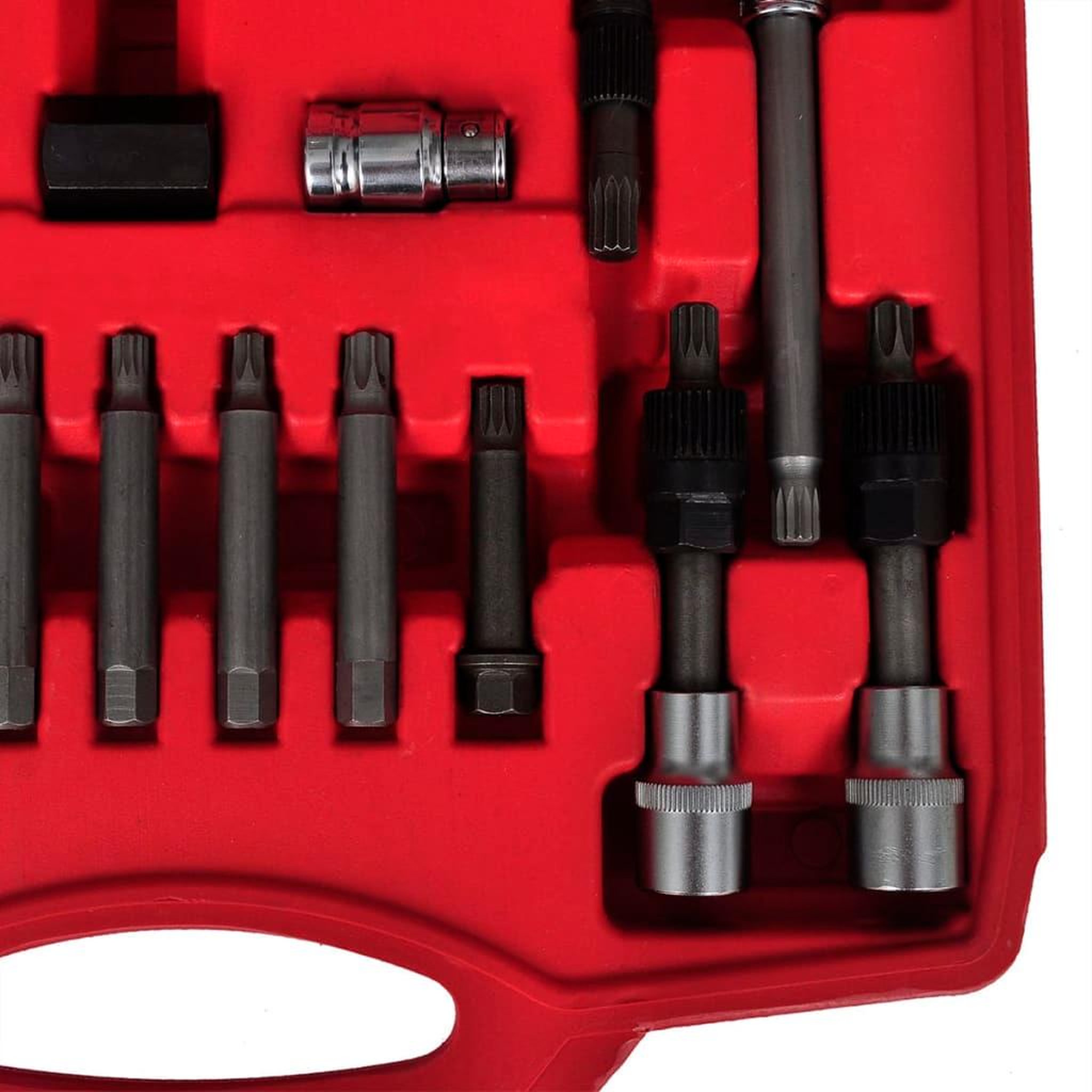 Voir la diapositive 4 : VIDAXL Kit de demontage de roue libre d'alternateur 22 pcs