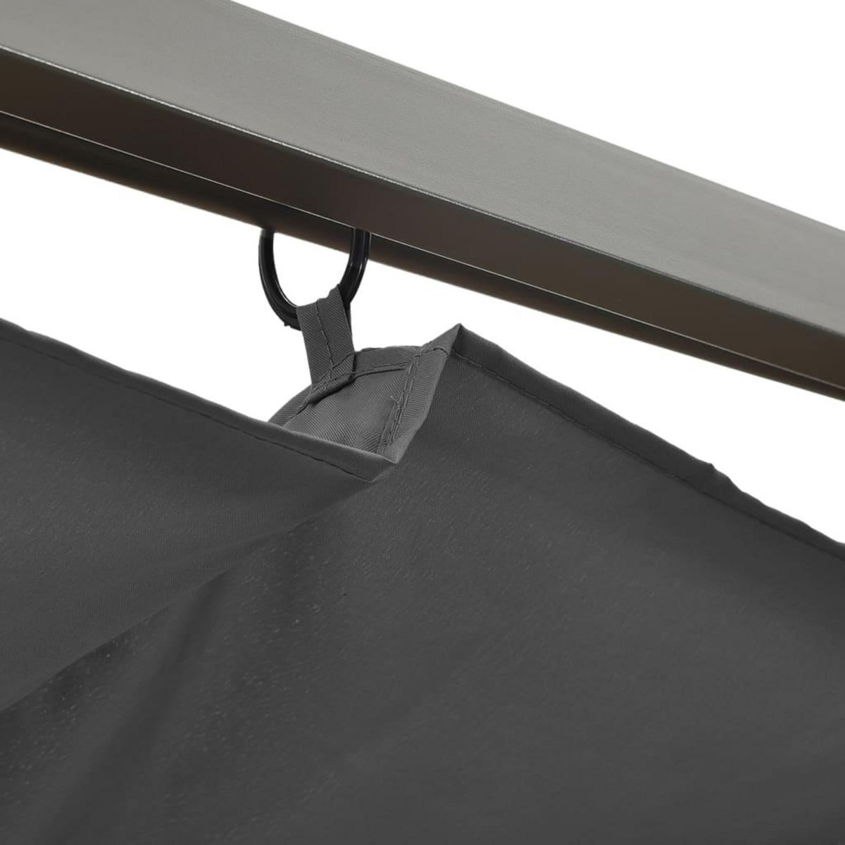 VIDAXL Pergola avec toit retractable anthracite 3x3 m acier 180 g/m^2