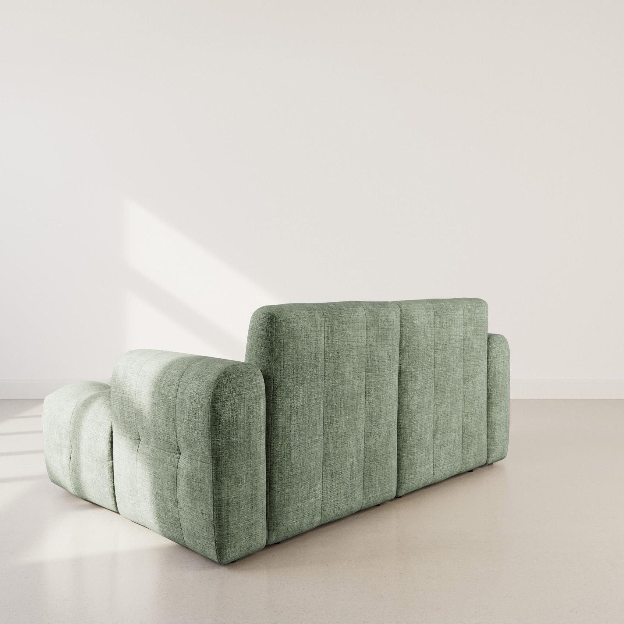 Voir la diapositive 6 : BEST MOBILIER Diane - canapé d'angle droit 4 places en velours texturé