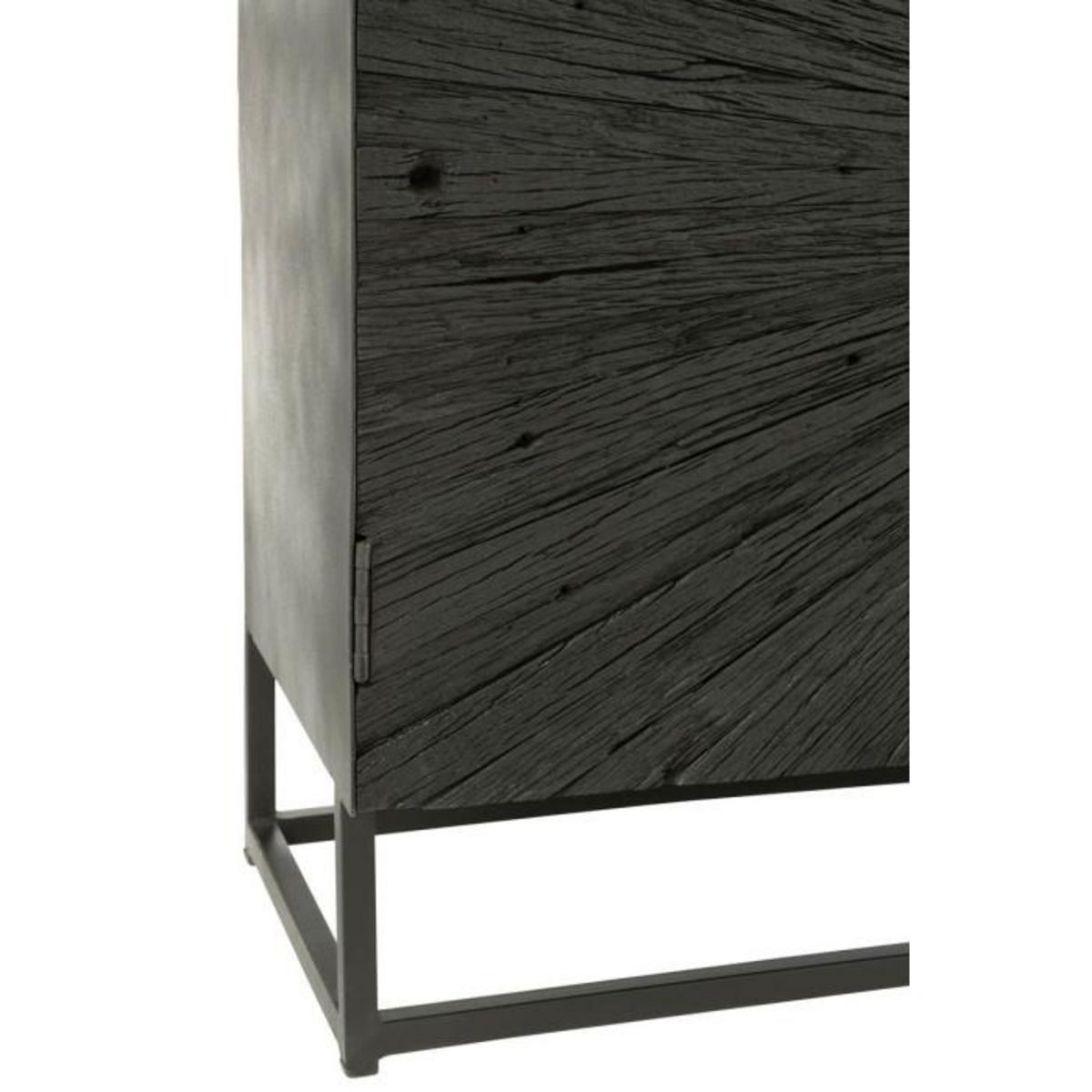 Paris Prix Buffet 3 Portes en Bois  Shanil  120cm Noir