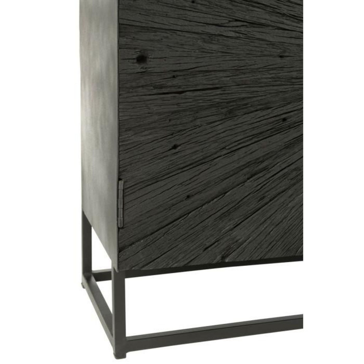 Paris Prix Buffet 3 Portes en Bois  Shanil  120cm Noir