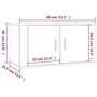 Voir la diapositive 6 : VIDAXL Meuble TV mural Noir 80x34,5x40 cm