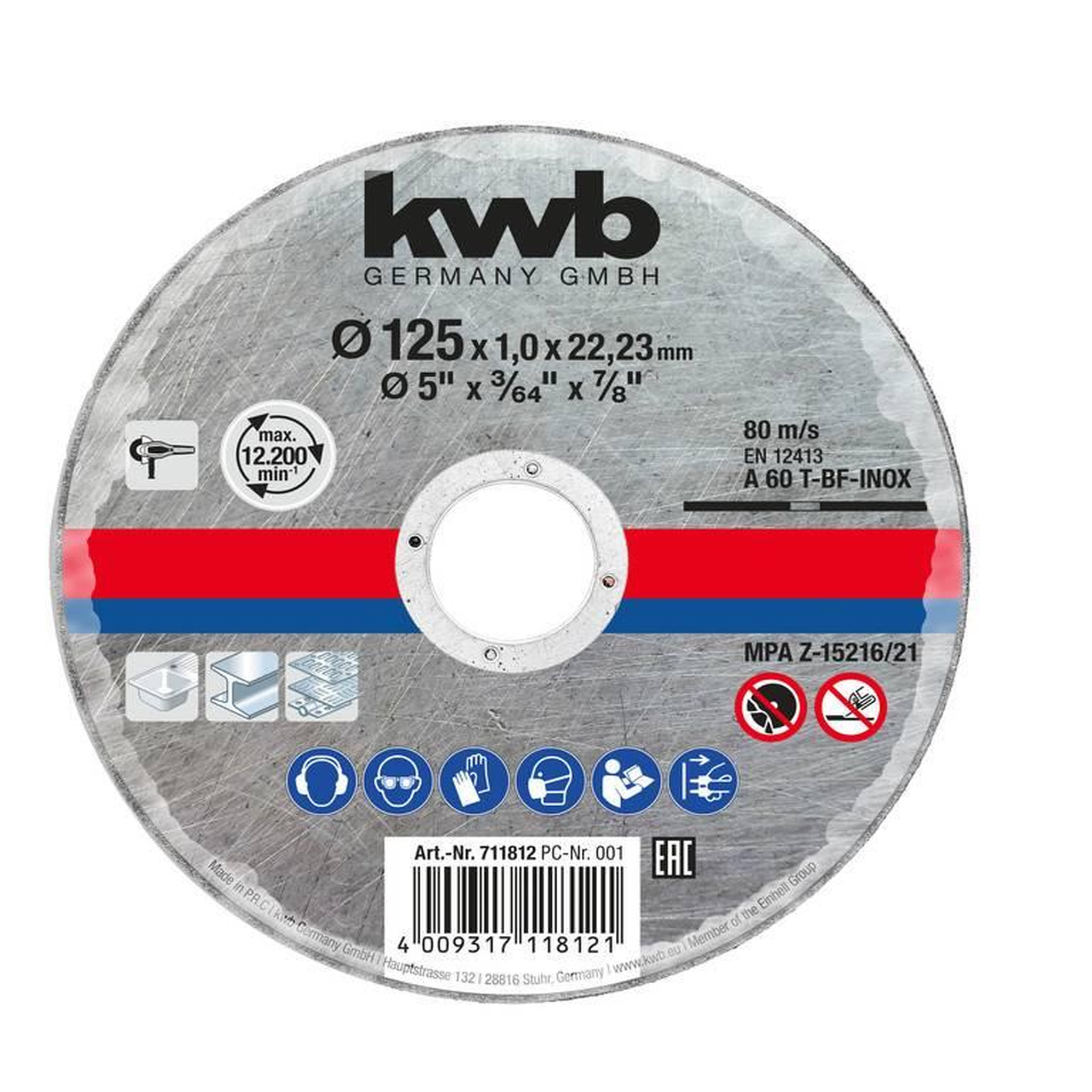 Einhell Disque inox pour meuleuse 125mm