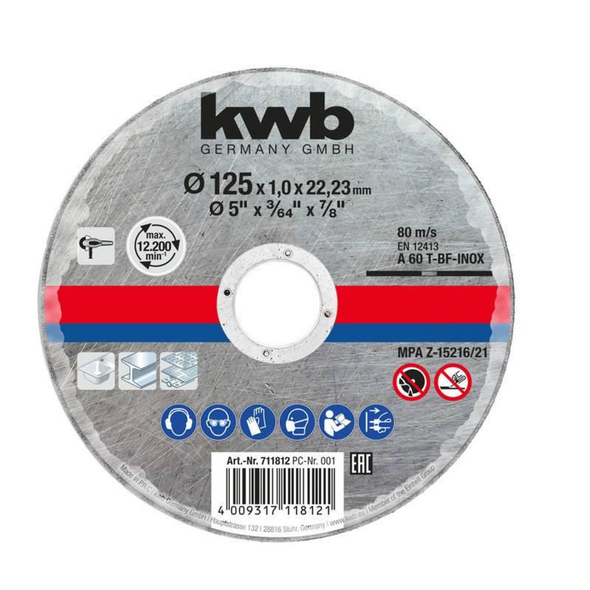 Einhell Disque inox pour meuleuse 125mm