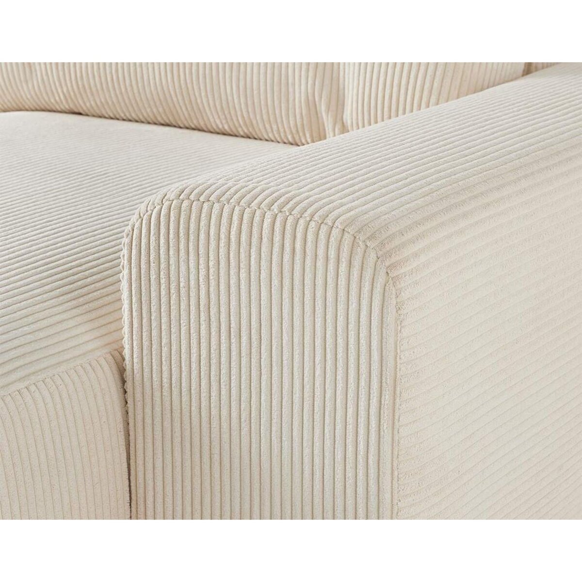 LISA DESIGN Garance - module d'assise méridienne droit - en velours côtelé