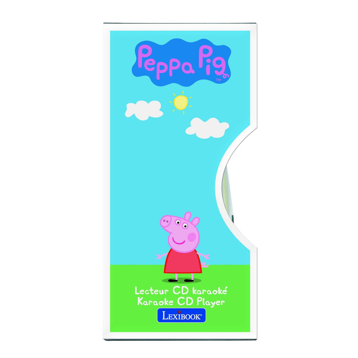 Lexibook Lecteur CD portable avec 2 microphones Peppa Pig