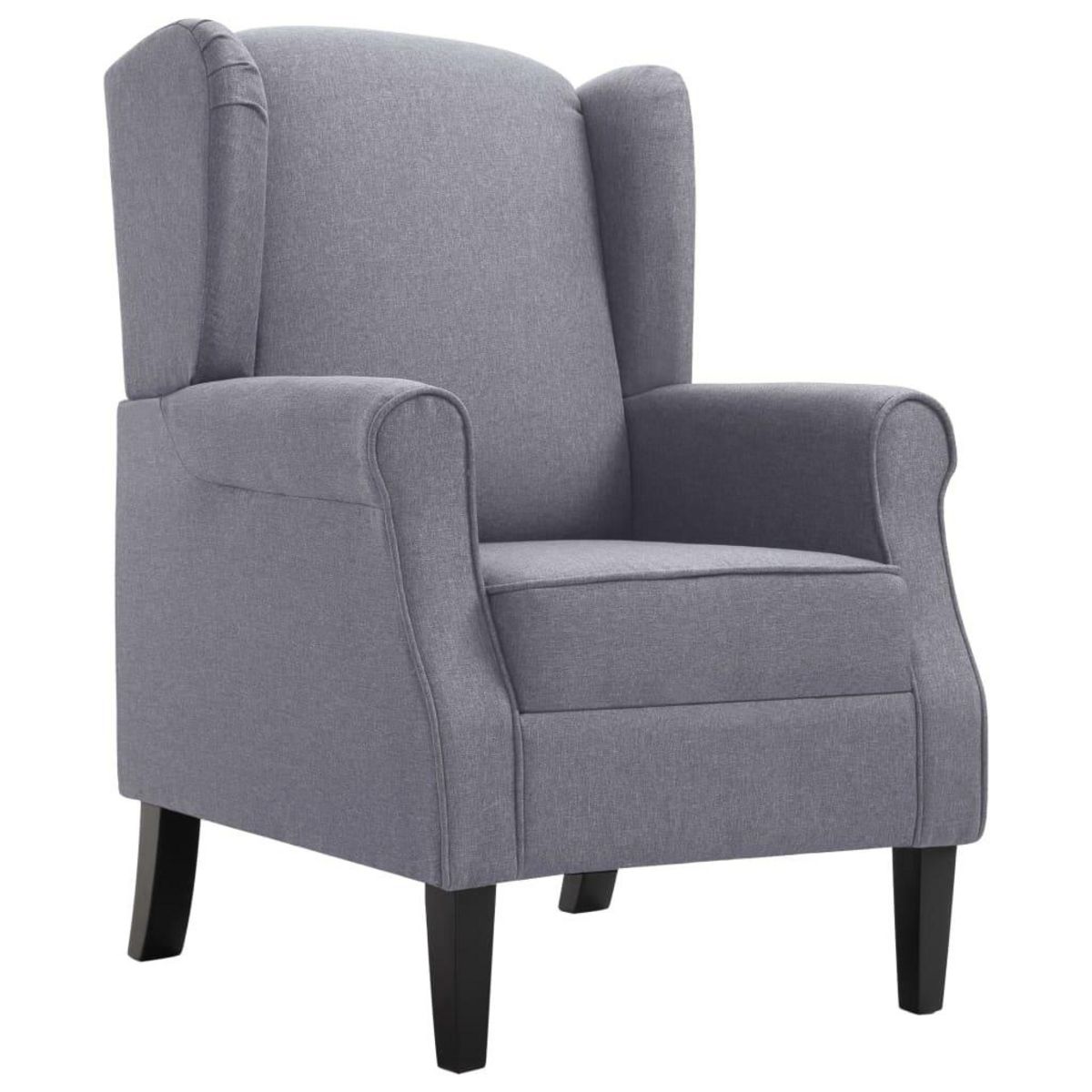 VIDAXL Fauteuil gris fonce tissu