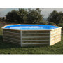 Voir la diapositive 1 : WATERCLIP Piscine bois octogonale 428 x 94 BOHOL