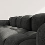 Voir la diapositive 6 : LISA DESIGN Grace - canapé modulable d'angle réversible 4 places en velours texturé