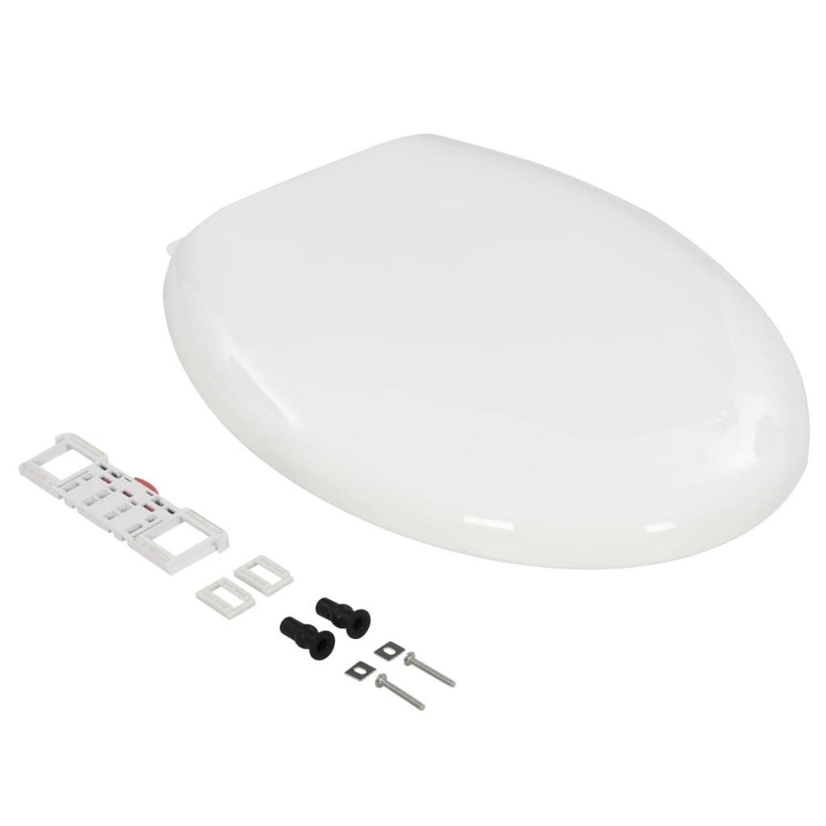 VIDAXL Abattant WC a fermeture en douceur Liberation rapide Blanc