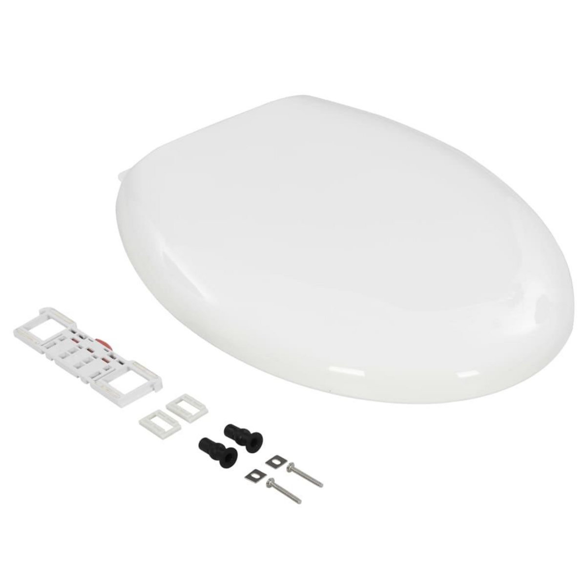 VIDAXL Abattant WC a fermeture en douceur Liberation rapide Blanc