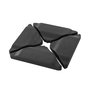 Voir la diapositive 1 : SWEEEK Pied triangle en plastique anthracite pour parasol - Baso
