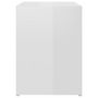 Voir la diapositive 4 : VIDAXL Table de chevet blanc brillant 40x30x40 cm bois d'ingenierie