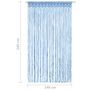 Voir la diapositive 5 : VIDAXL Rideau en macrame Bleu 140x240 cm Coton
