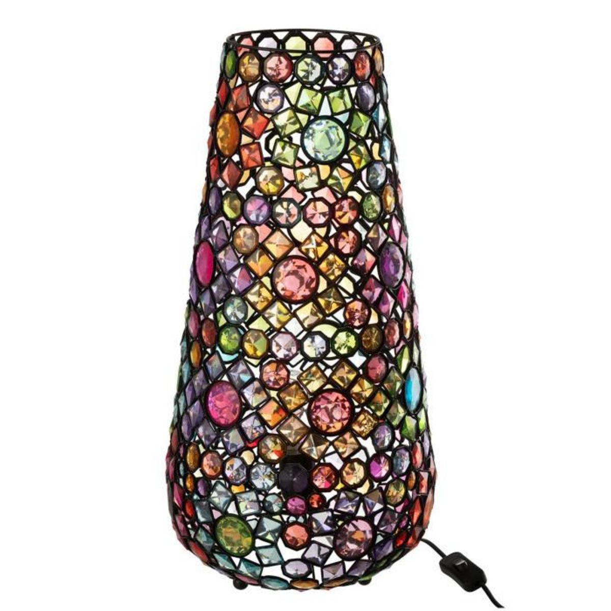 Paris Prix Lampe à Poser en Métal  Festive  55cm Multicolore