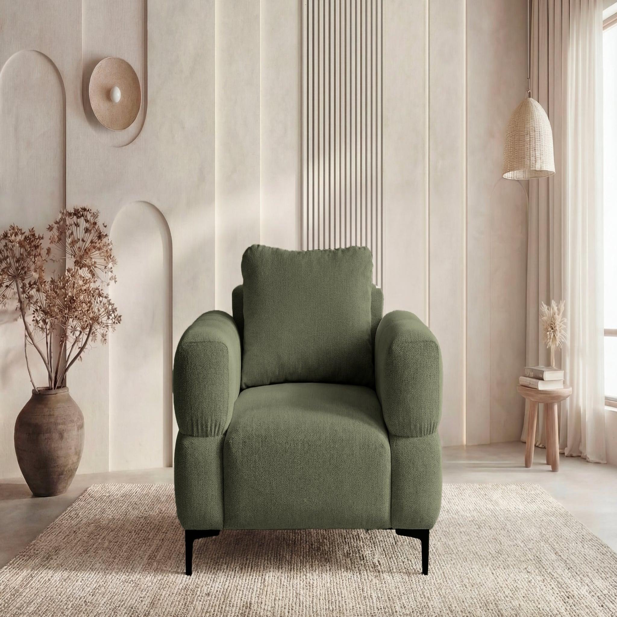 Voir la diapositive 3 : CASANOVA PARIS Elton - fauteuil en tissu lisse