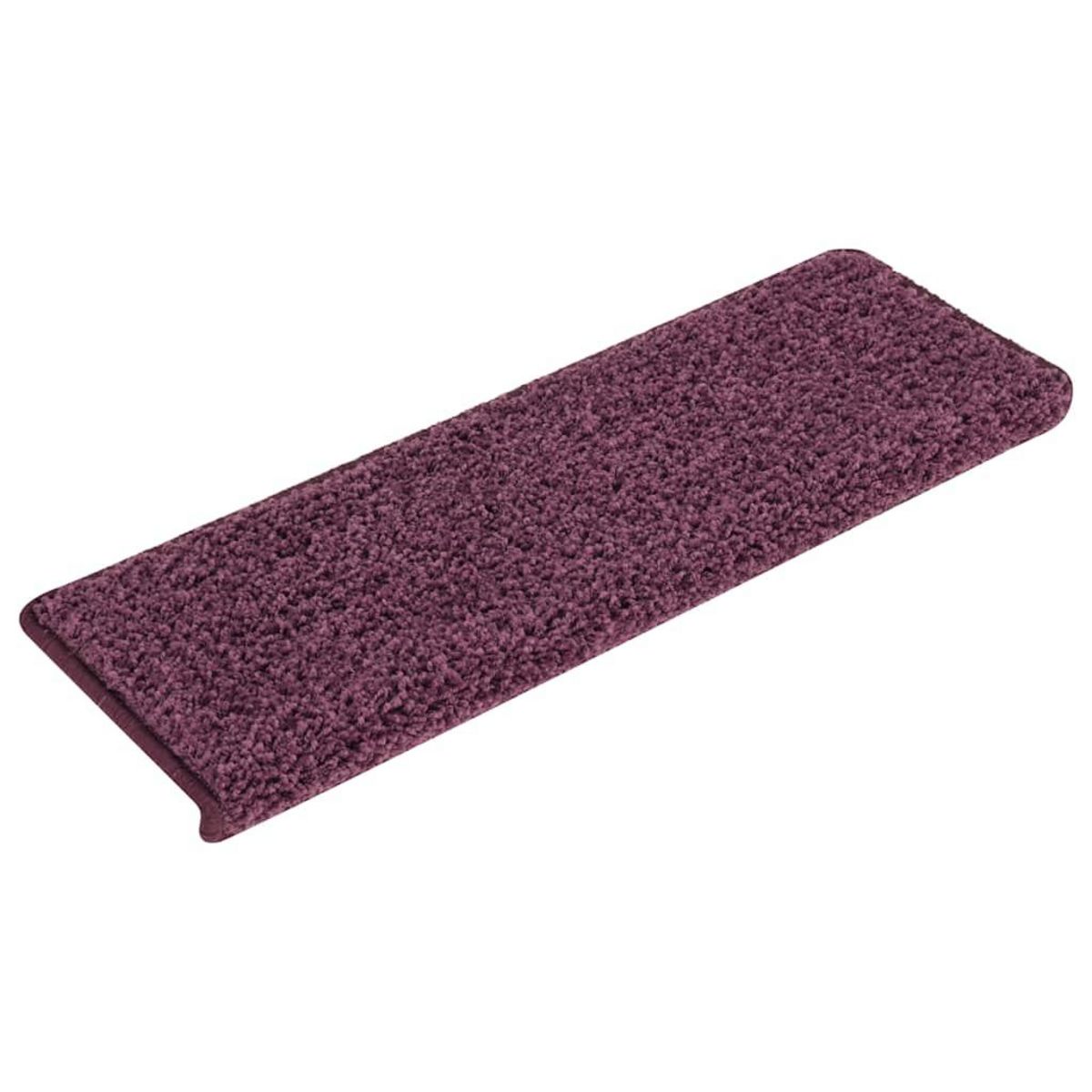 VIDAXL Tapis d'escalier 30 pcs 65x21x4 cm violet fonce