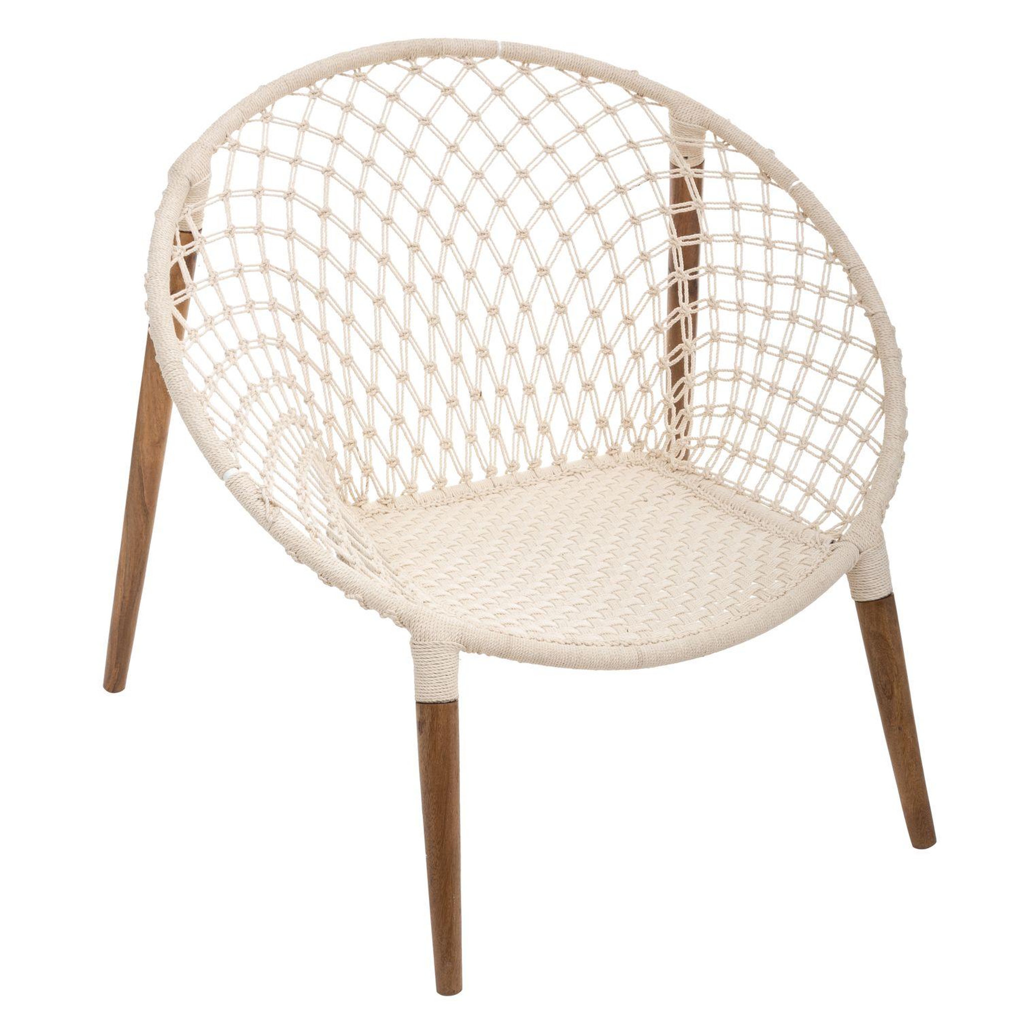 Voir la diapositive 1 : ATMOSPHERA Fauteuil de jardin ethnique en fil terre sauvage