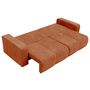 Voir la diapositive 2 : BEST MOBILIER Nicole - canapé droit 4 places convertible avec coffre en tissu