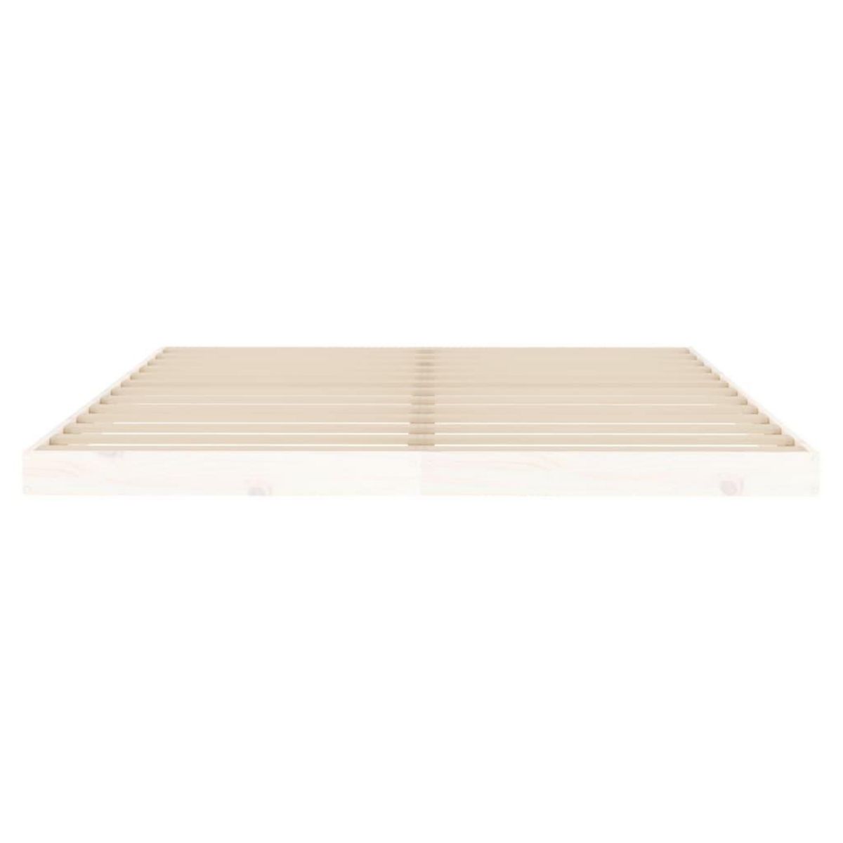 VIDAXL Cadre de lit sans matelas blanc 160x200 cm bois de pin massif