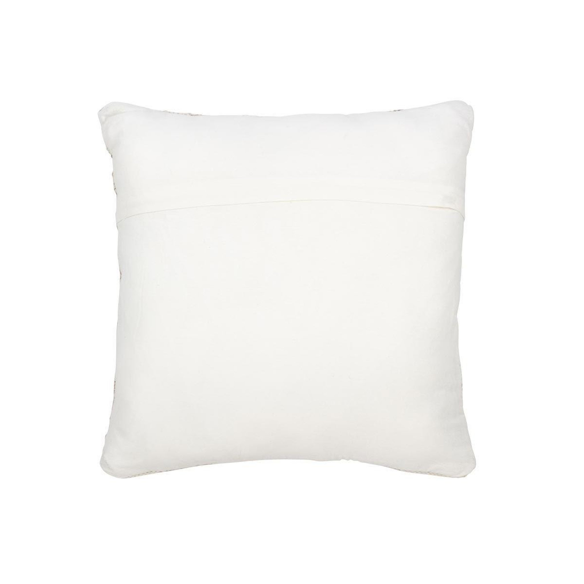 Voir la diapositive 2 : J-LINE Coussin déco  croix  60x60cm beige