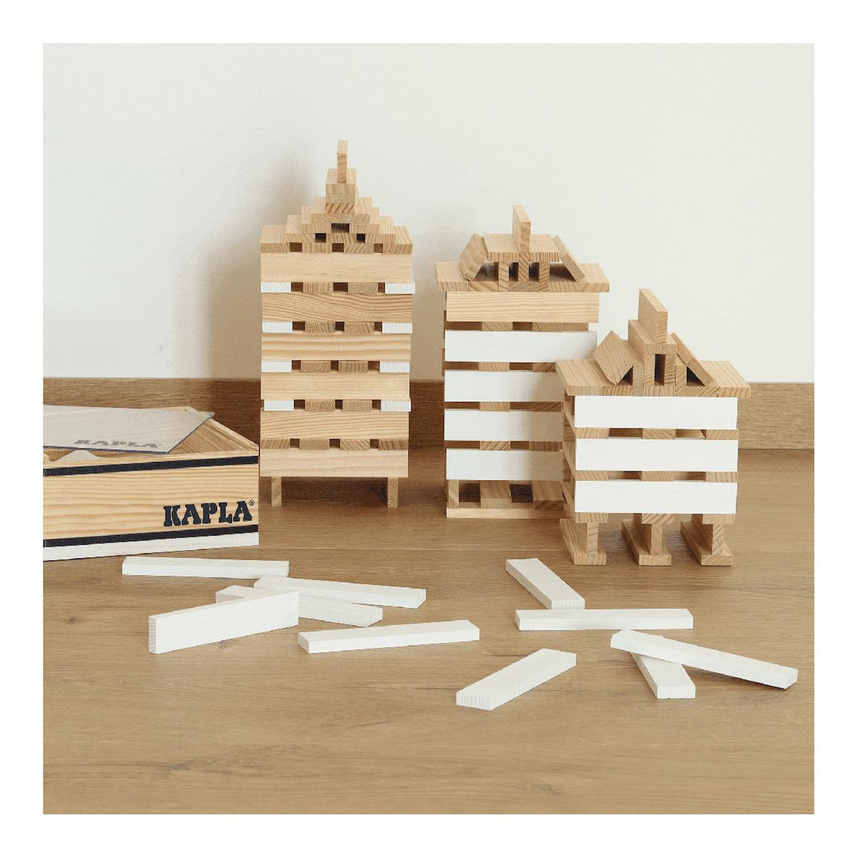 Kapla Carré 40 planchettes  - Blanc