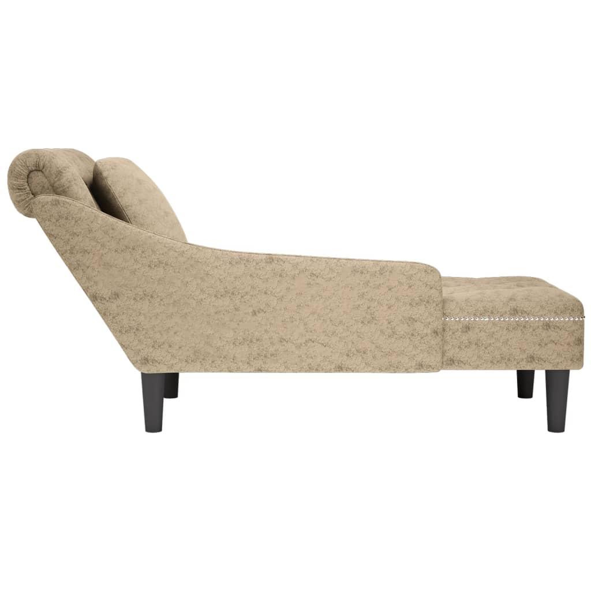 Voir la diapositive 5 : VIDAXL Fauteuil long et coussin/accoudoir droit gris clair