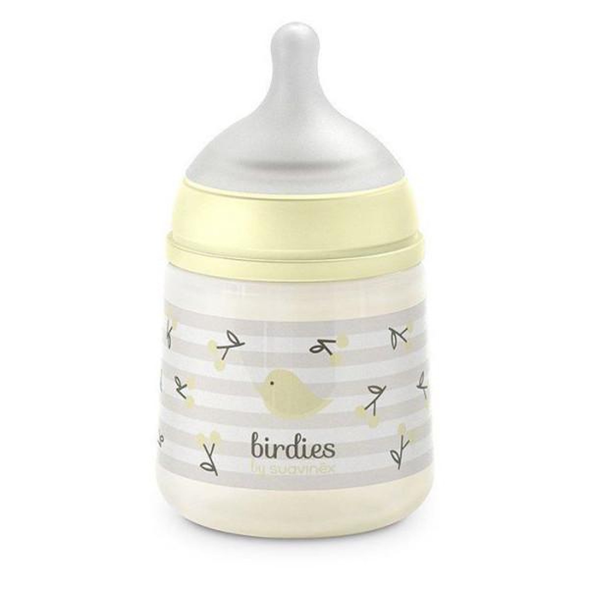 Suavinex Biberon - suavinex - birdies - tétine sx pro s - 150 ml - 0 a 3 mois - beige