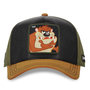 Voir la diapositive 2 : CAPSLAB Casquette homme trucker en suedine finitions premium Looney Tunes Taz